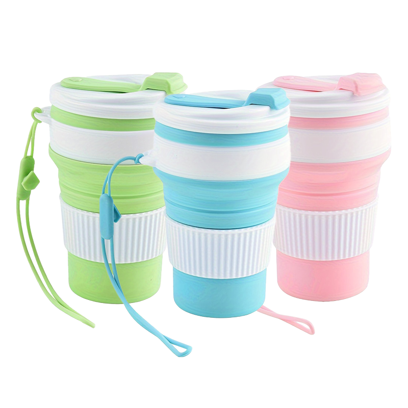 Camping Cooking Pot - Taza de Viaje Plegable de Silicona,