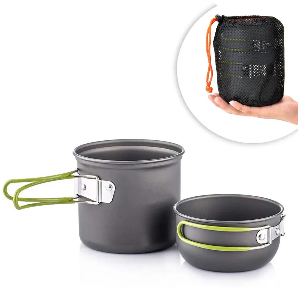 Camping Cooking Hardware - Utensilios de cocina para acampar, juego