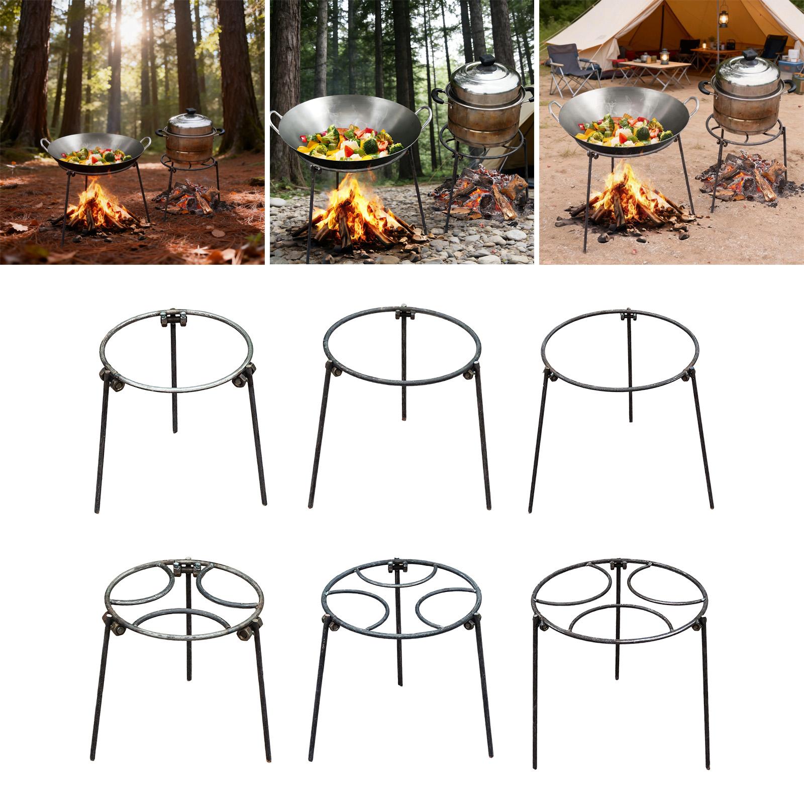 Camping Cooking Fire Stove - Trípode para Fogatas, Soporte Multiusos para