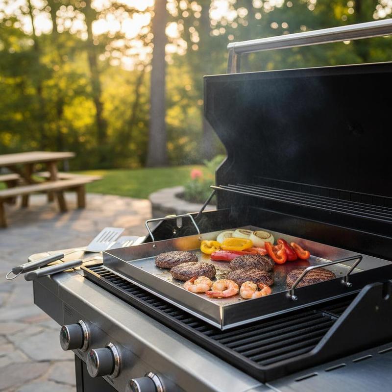 Camping Outdoor Cooking Equipment - Plancha universal de superficie plana de