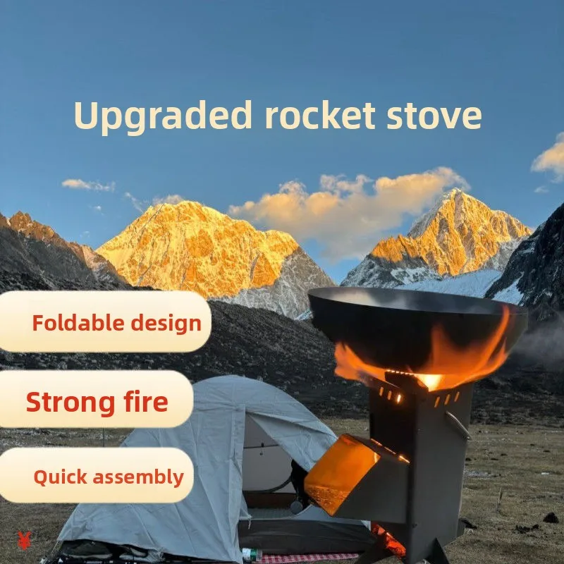 Camping Cooking Fire Stove - Estufa de Leña Plegable Integrada para