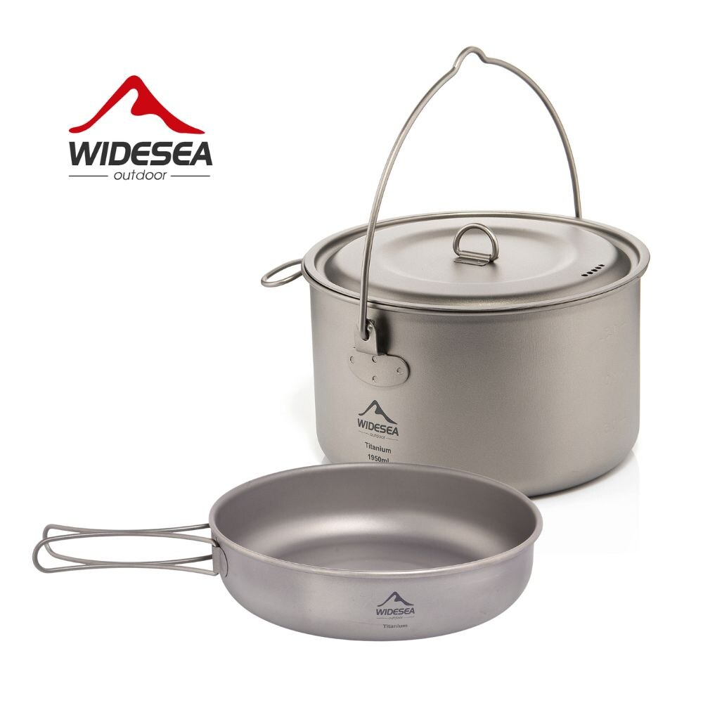 Camping Cooking Pot Set - Widesea-vajilla para acampar, juego de utensilios
