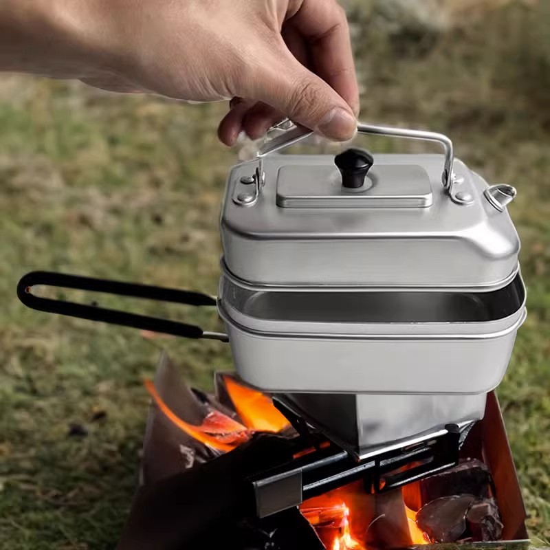 Camping Cooking Pot Set - Tetera portátil ultraligera para Picnic, Camping,
