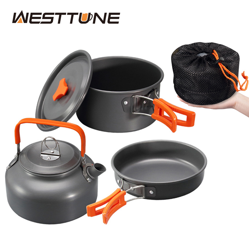 Camping Cooking Sets - WESTTUNE-Kit de utensilios de cocina para