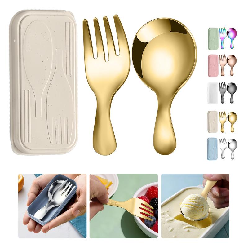 Camping Cooking Sets - Juego de vajilla de acero inoxidable,
