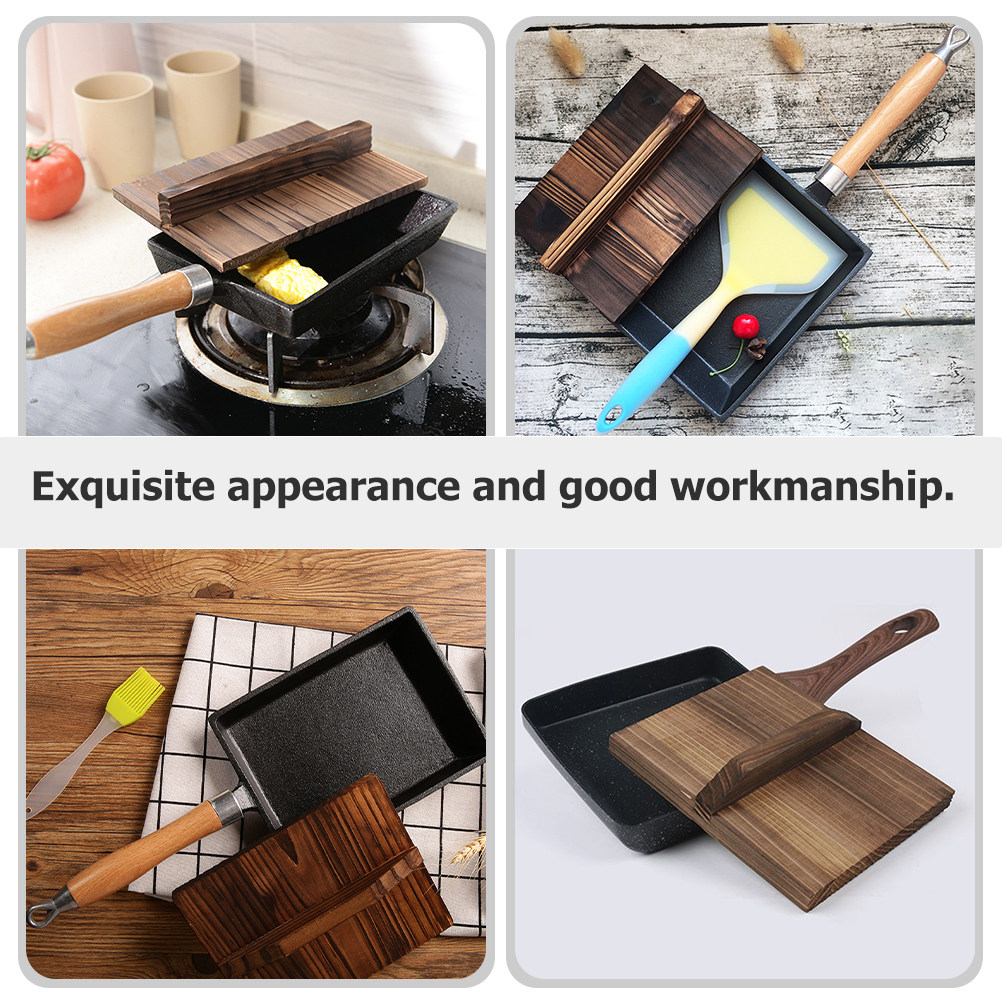 Japanese Camping Cooking - Tapa de Madera Rectangular Estilo Japonés