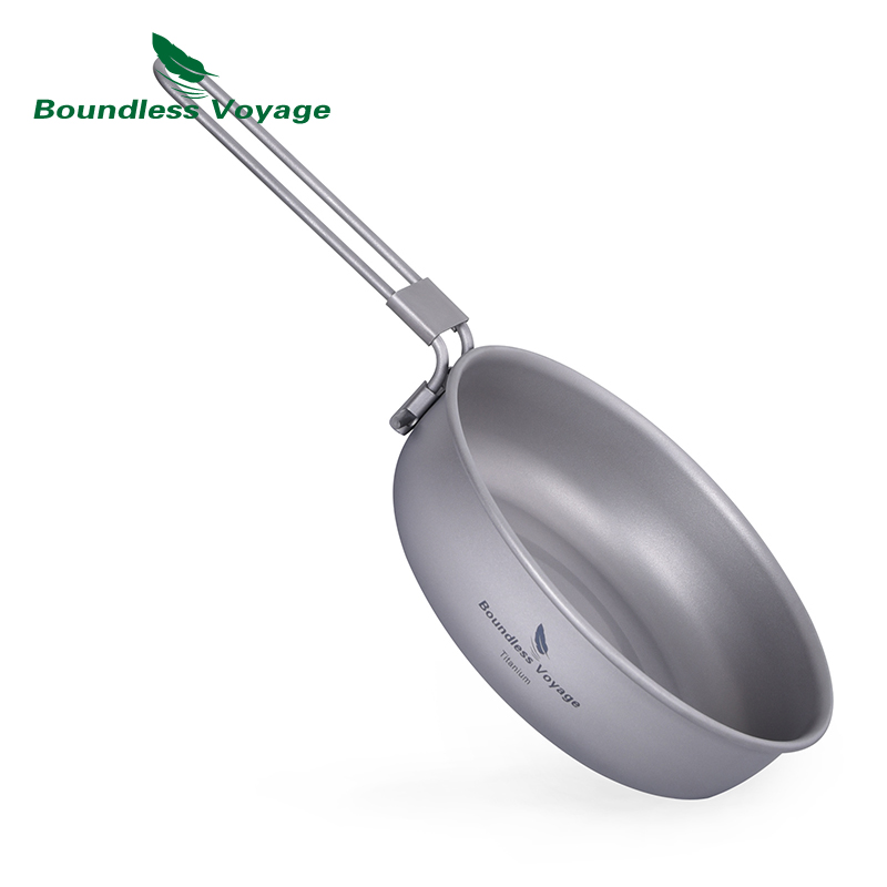 Camping Cooking Sets - Sartén de titanio ultraligera Boundless Voyage
