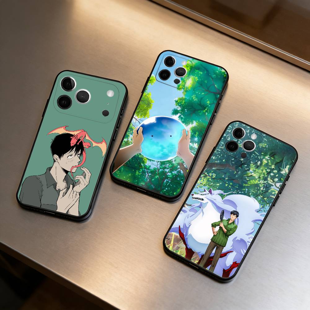 Campfire Cooking Anime - Funda de silicona suave negra Campfire