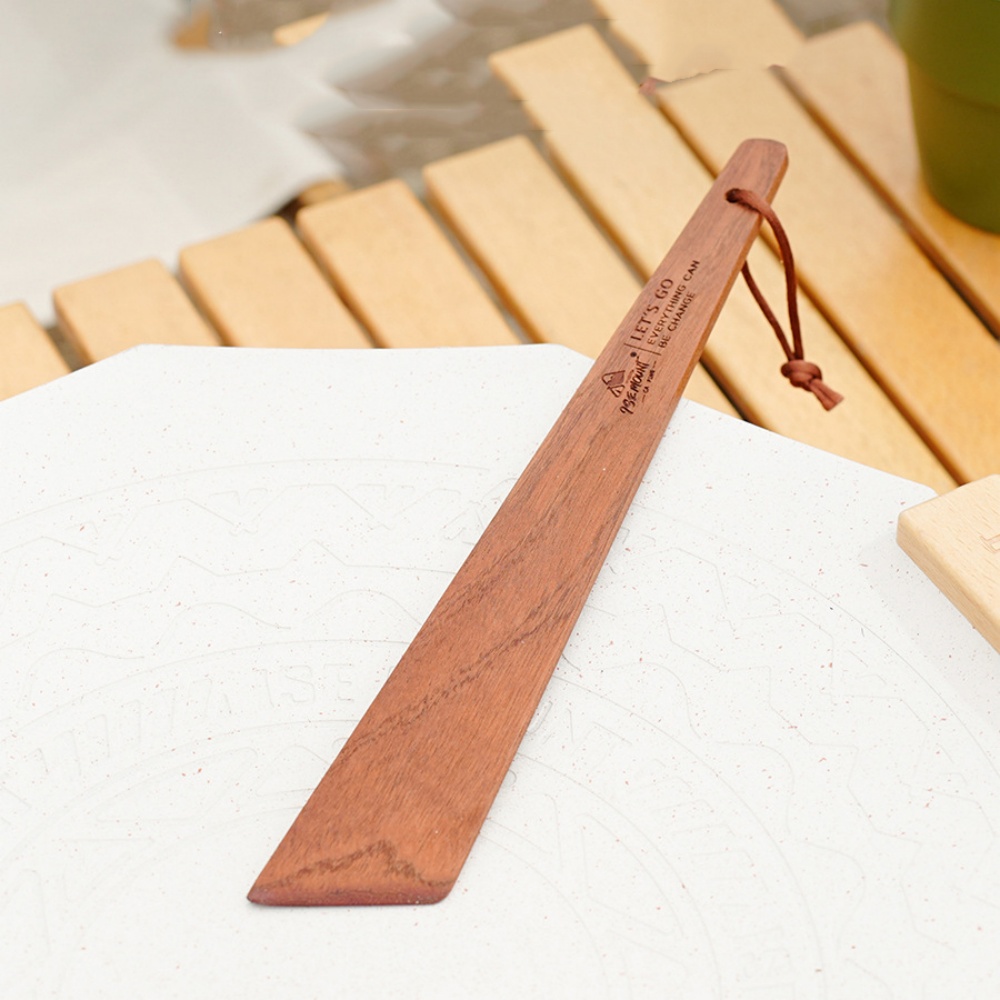 Camping Outdoor Cooking Equipment - Espátula de Madera para Acampar al