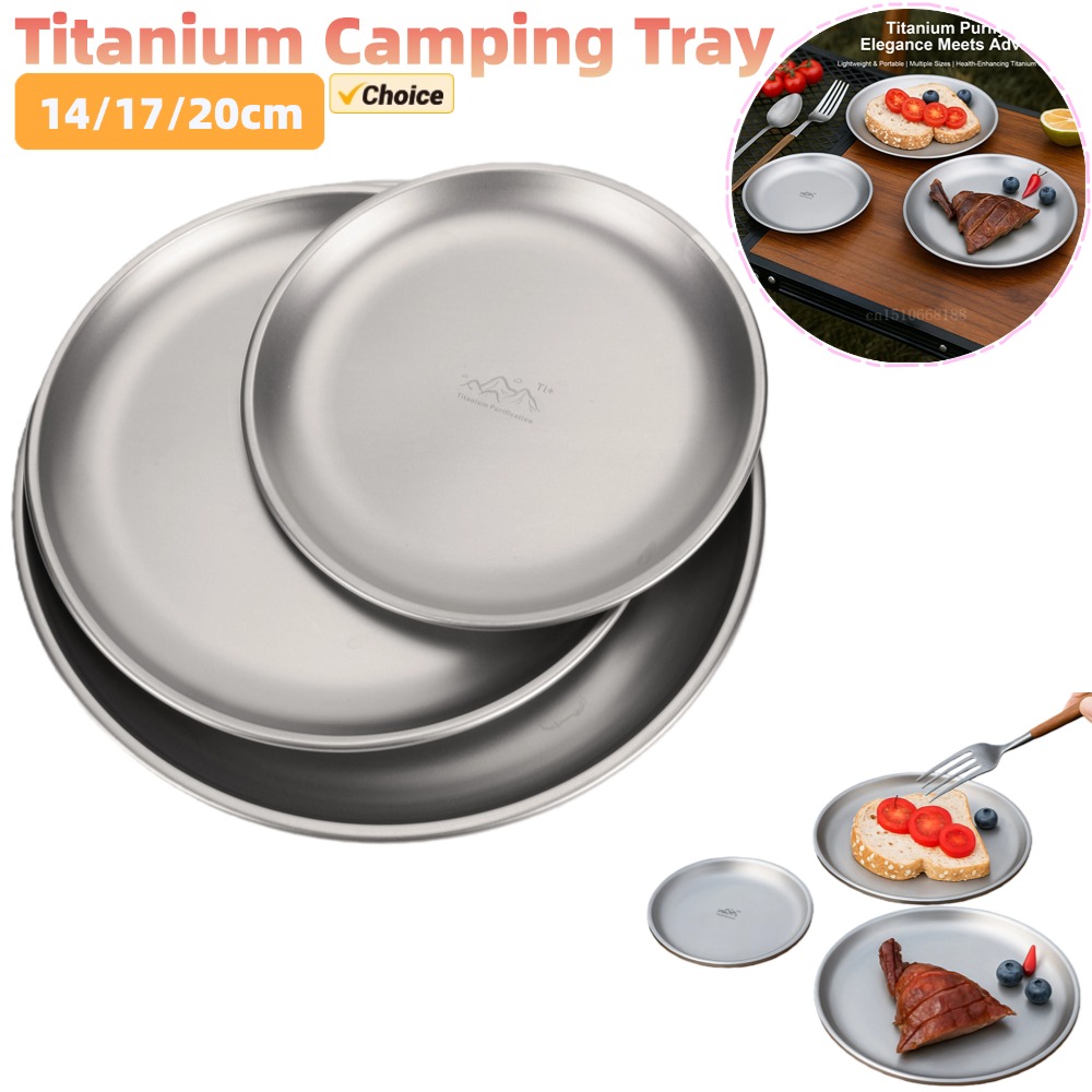 Camping Cooking Disc - Plato de Camping de titanio de
