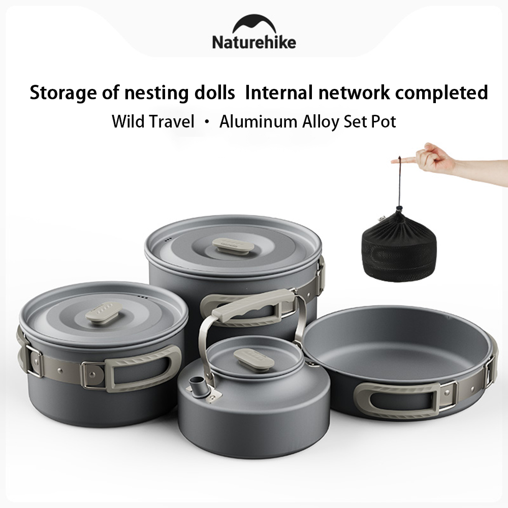 Camping Cooking Sets - Naturehike-Juego de ollas al aire libre,