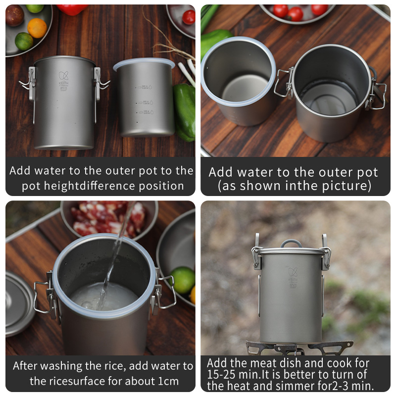Olla para Arroz KEITH de Titan - Camping Cooking Pot reseña y precio