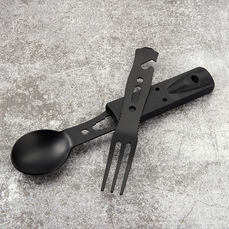 Juego de Cubiertos de Acero In - Camping Cooking Cutlery Set reseña y precio