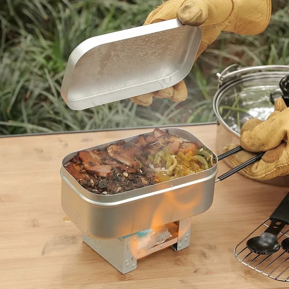 Vajilla ultraligera para acamp - Camping Cooking Sets reseña y precio
