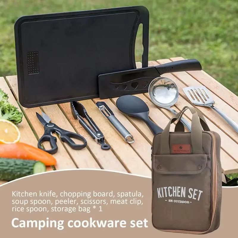 Juego de Utensilios de Cocina  - Camping Outdoor Cooking Equipment reseña y precio