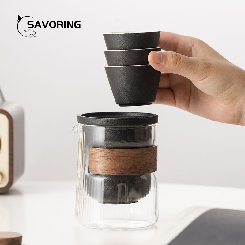 Juego de té de cerámica chino  - Camping Cooking Sets reseña y precio