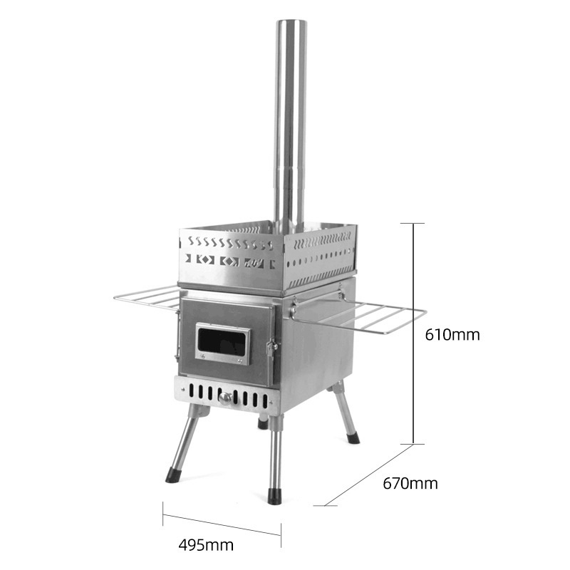 Estufa de Leña Plegable de Ace - Camping Cooking Fire Stove reseña y precio