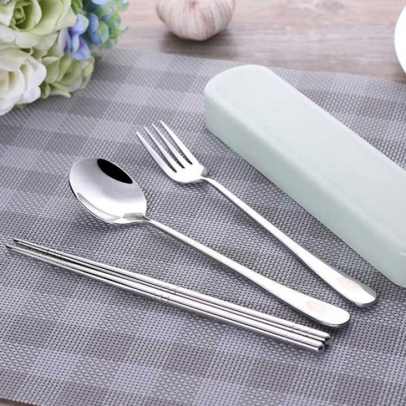 Juego de 4 palillos de acero i - Camping Cooking Cutlery Set reseña y precio