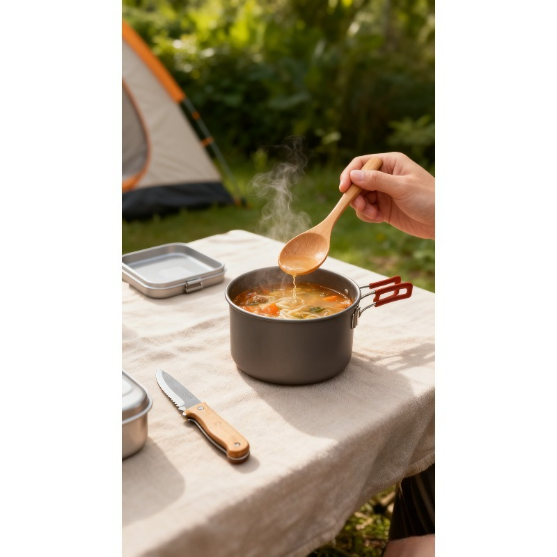 Cuchara de madera japonesa par - Japanese Camping Cooking reseña y precio