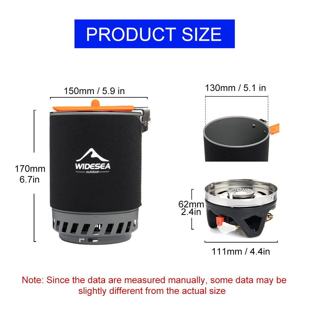 Widesea-sistema de cocina para - Camping Cooking Sets reseña y precio