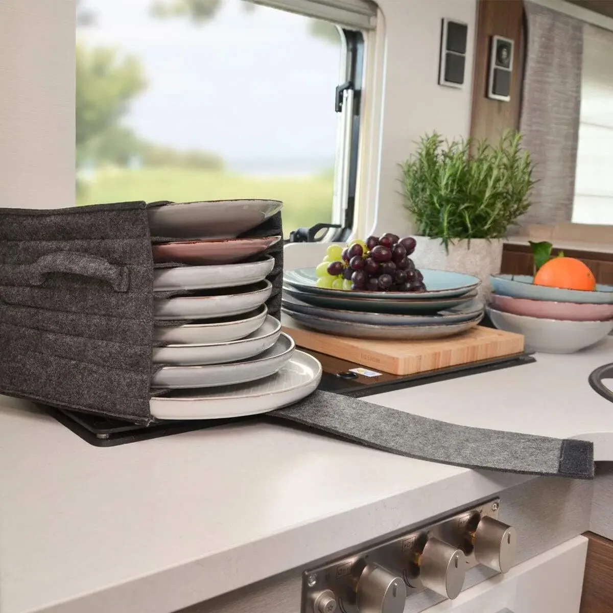 Plato de fieltro, bolsa de alm - Camping Cooking Disc reseña y precio