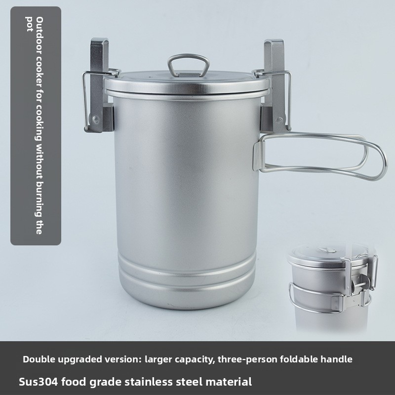 Olla multifuncional para cocin - Camping Cooking Pot reseña y precio