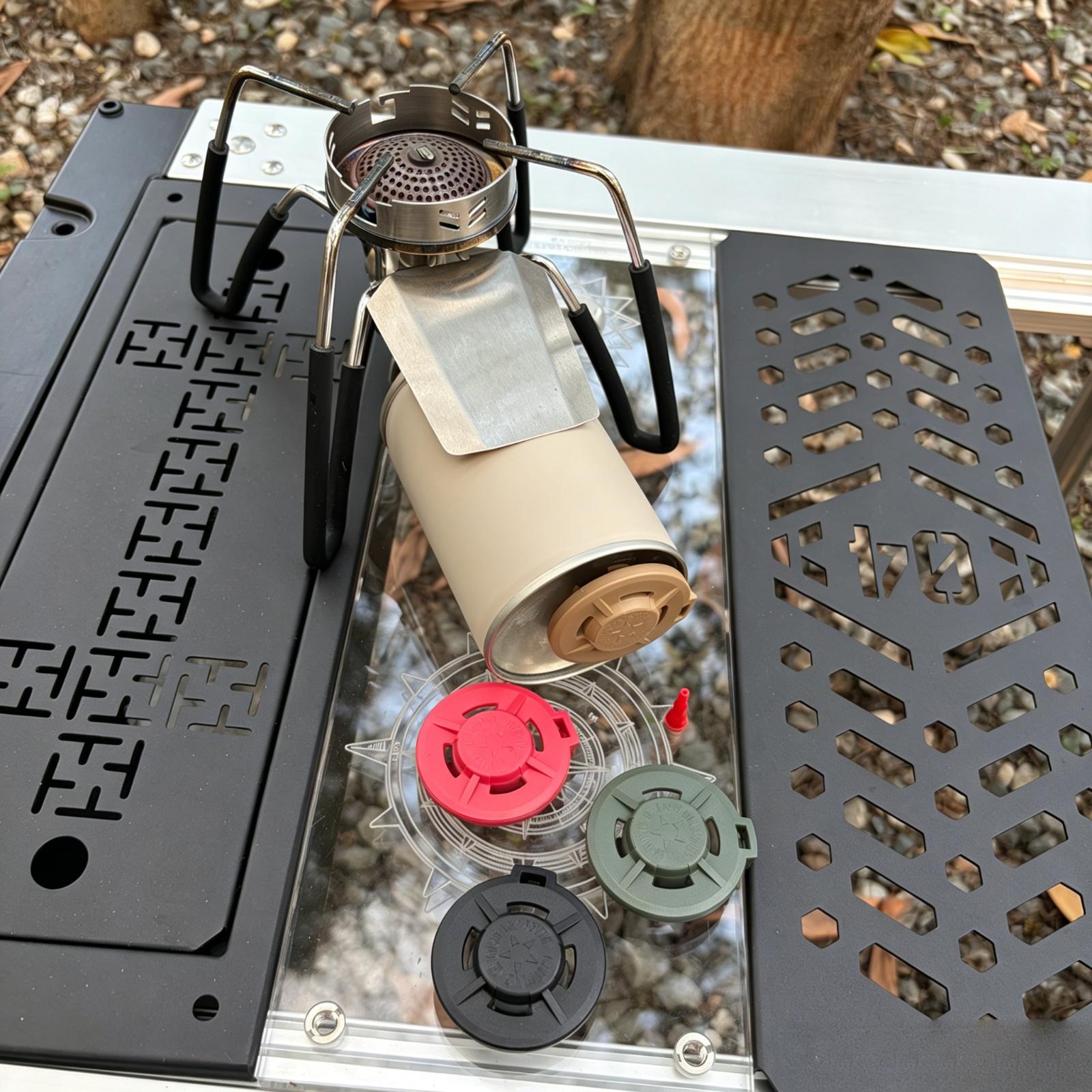 Tapa de butano de nailon resis - Camping Cooking Gas Canister reseña y precio