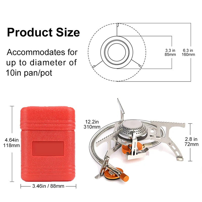 Estufa de Gas para acampar, es - Camping Cooking Fuel reseña y precio