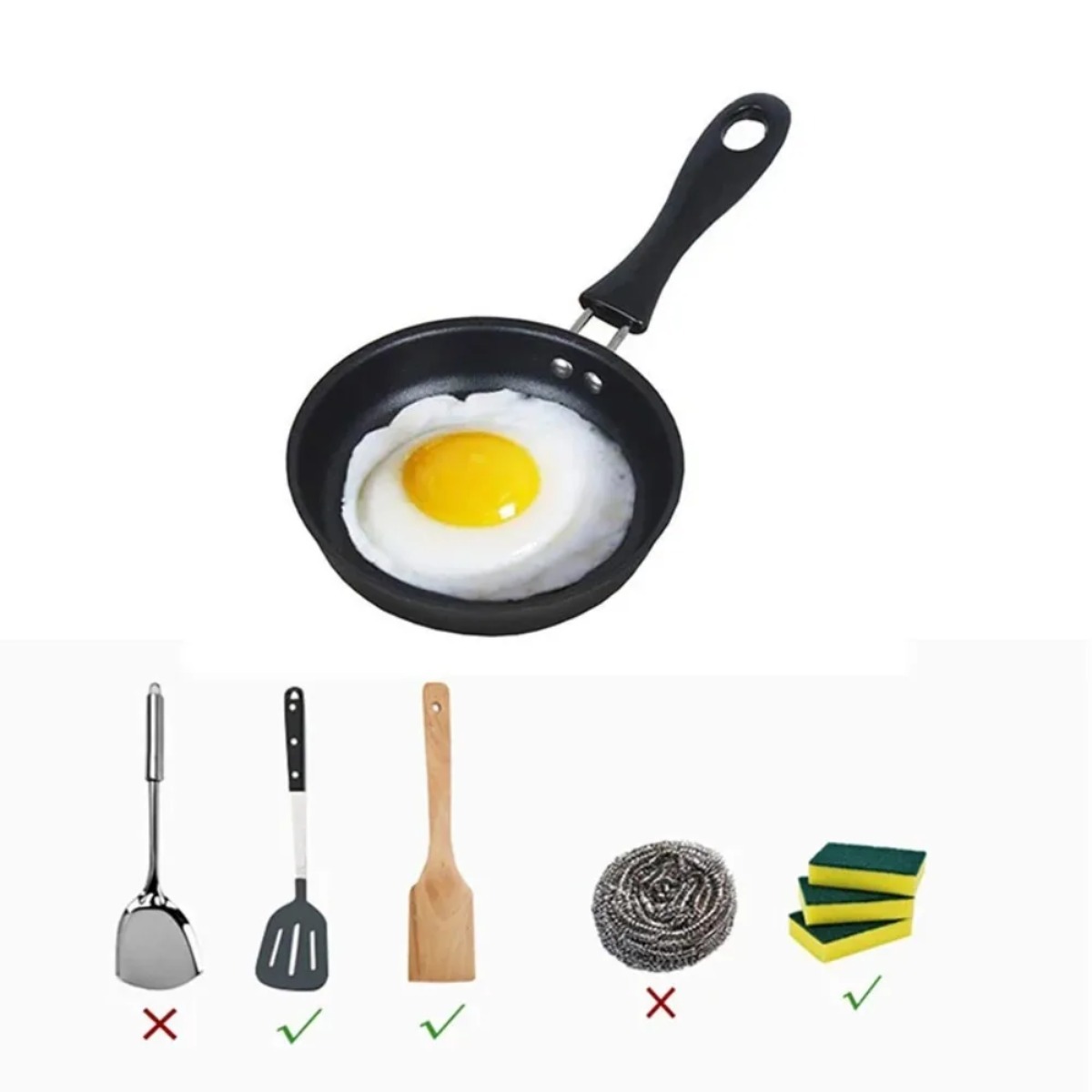 Mini sartén con mango, sartén  - Skillet Cast Iron Camp reseña y precio