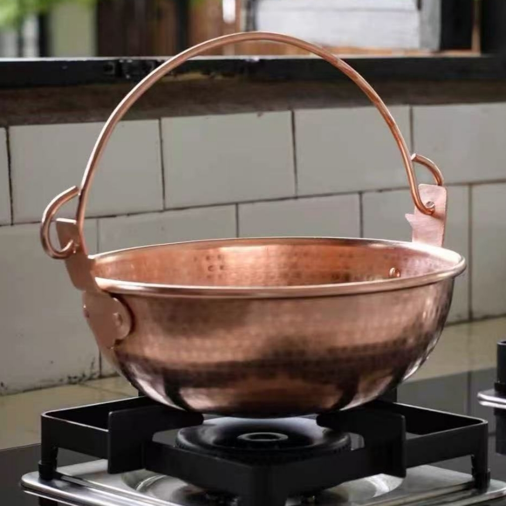 Olla colgante de cobre Vintage - Camping Cooking Pot reseña y precio