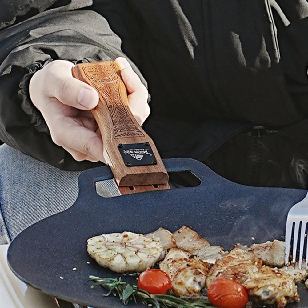 Sartén de madera natural para  - Camping Cooking Sets reseña y precio