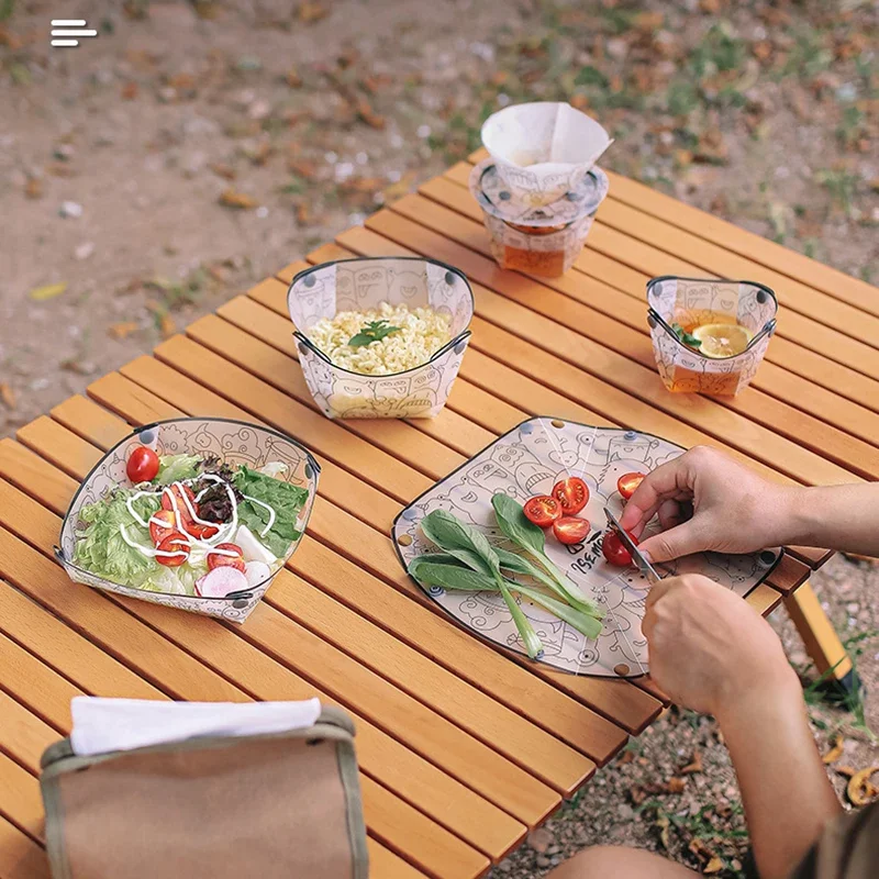 Vajilla Plegable ligera para e - Camping Cooking Disc reseña y precio