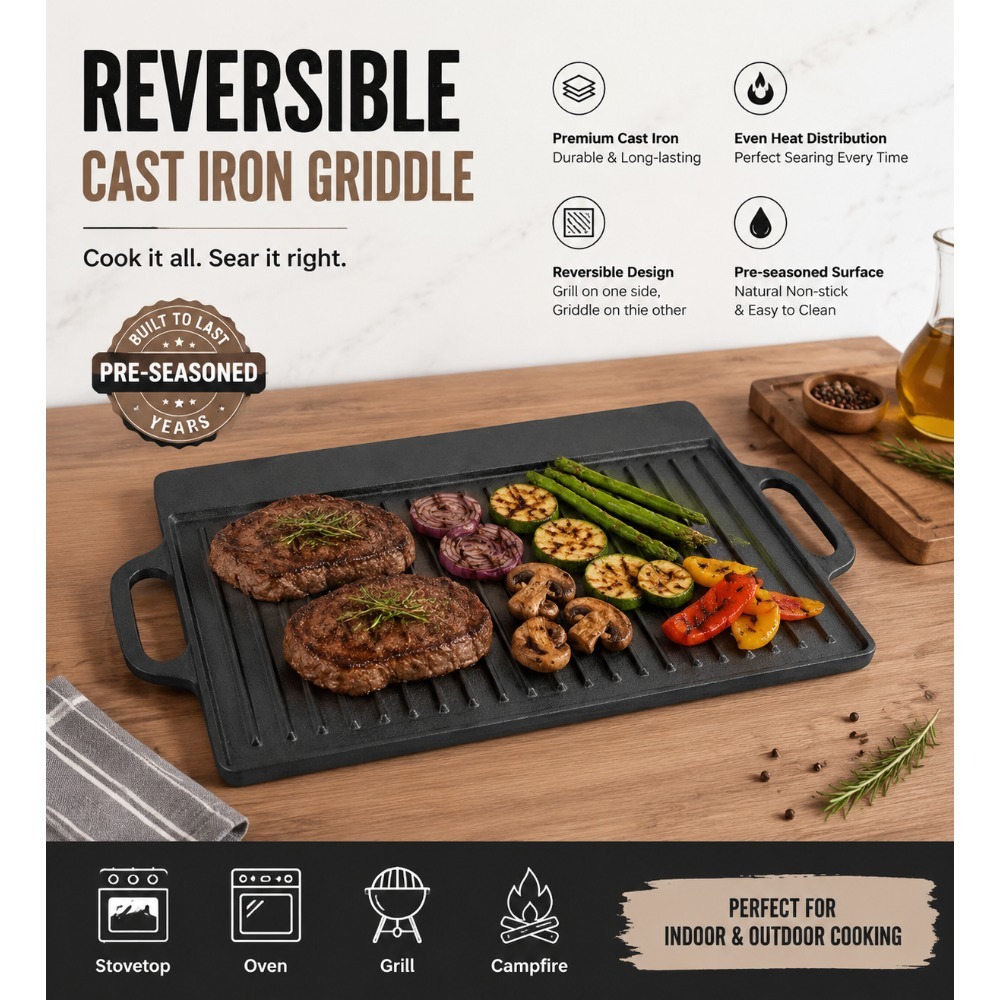 Plancha de Hierro Fundido Pre- - Skillet Cast Iron Camp reseña y precio