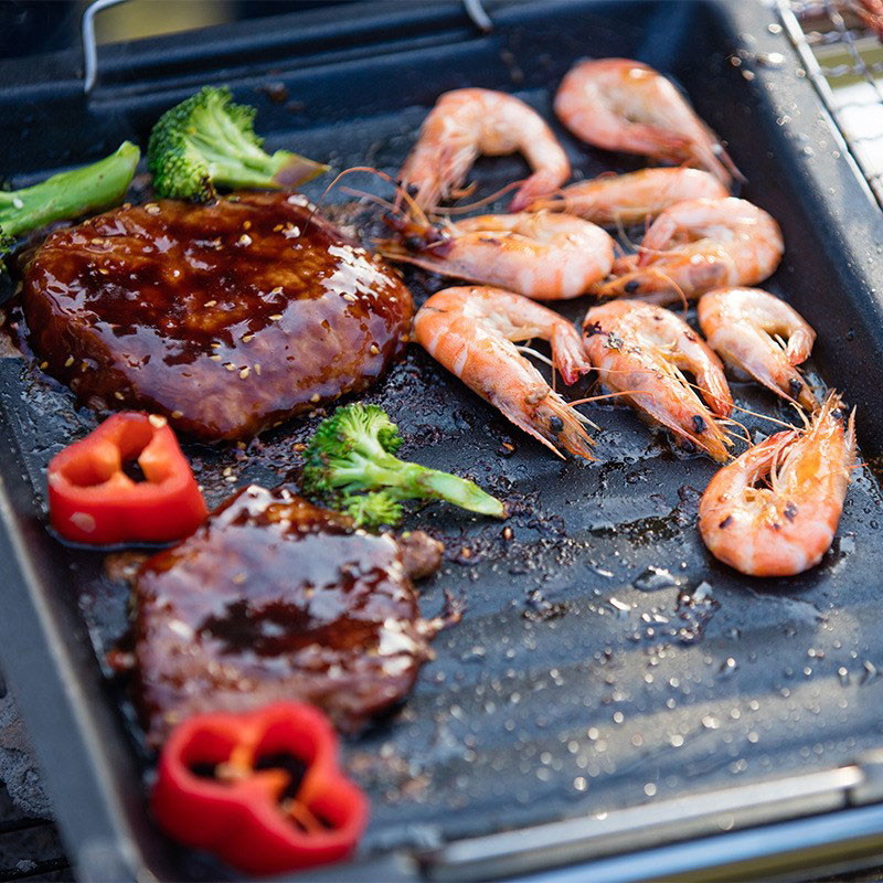 Sartén cuadrada gruesa para ex - Camping Cooking Sets reseña y precio