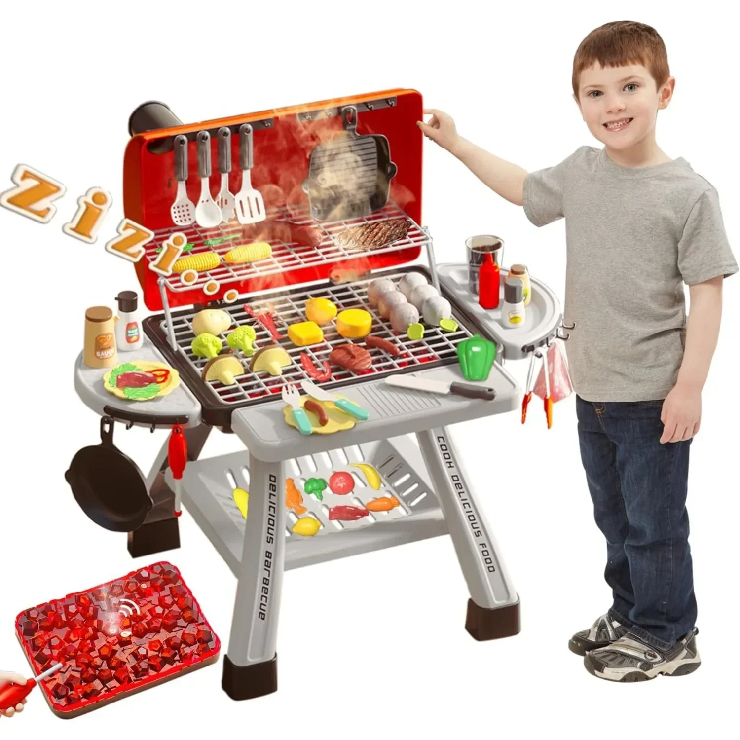 Juego de juguetes para parrill - Camping Cooking With Kids reseña y precio