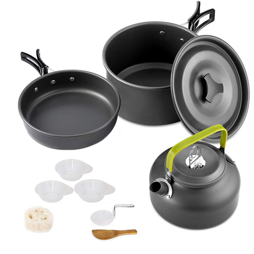 Juego de utensilios de cocina  - Camping Cooking Set Large reseña y precio