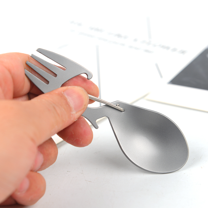Cuchara de tenedor de aleación - Camping Cooking Cutlery Set reseña y precio
