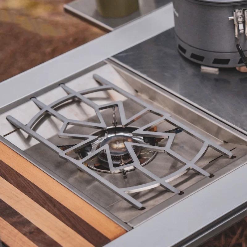Marco de estufa para acampar a - Camping Cooking Disc reseña y precio