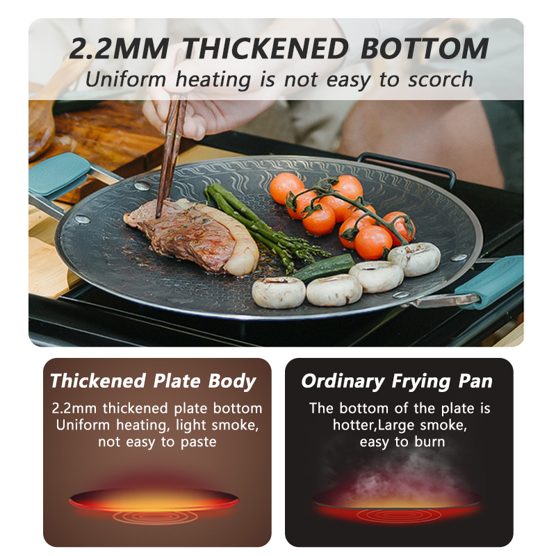 Naturehike-sartén para barbaco - Camping Cooking Sets reseña y precio