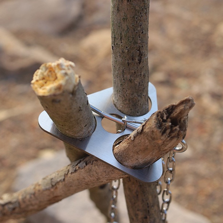 Trípode de Acero Inoxidable pa - Camping Cooking Sets reseña y precio