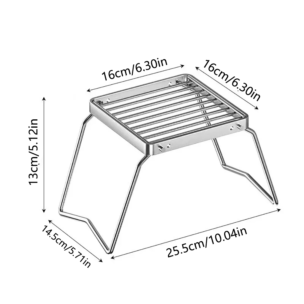 Soporte Plegable de Acero Inox - Camping Cooking Fire Stove reseña y precio
