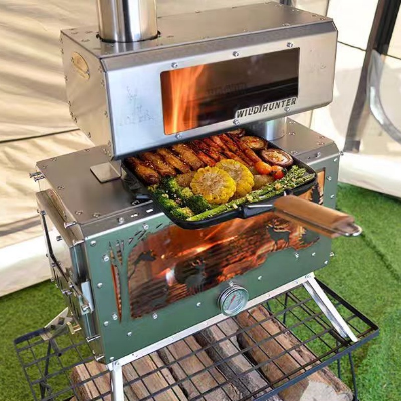 Estufa de Leña para Camping co - Camping Cooking Fire Stove reseña y precio