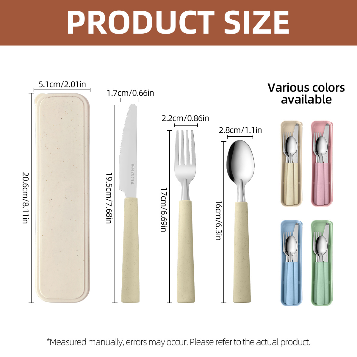 1 juego de cubiertos portátile - Camping Cooking Cutlery Set reseña y precio