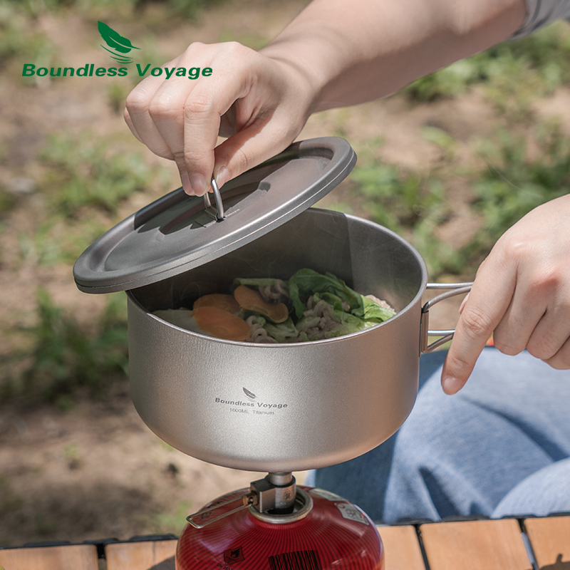 Olla de Camping de titanio Bou - Camping Cooking Pot reseña y precio