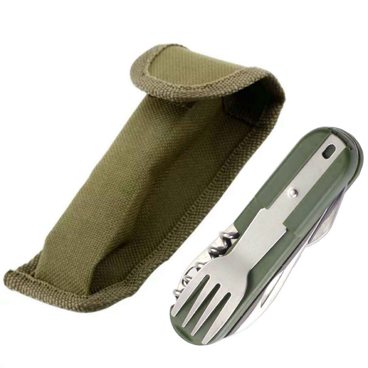 Juego de cubiertos para acampa - Camping Cooking Cutlery Set reseña y precio