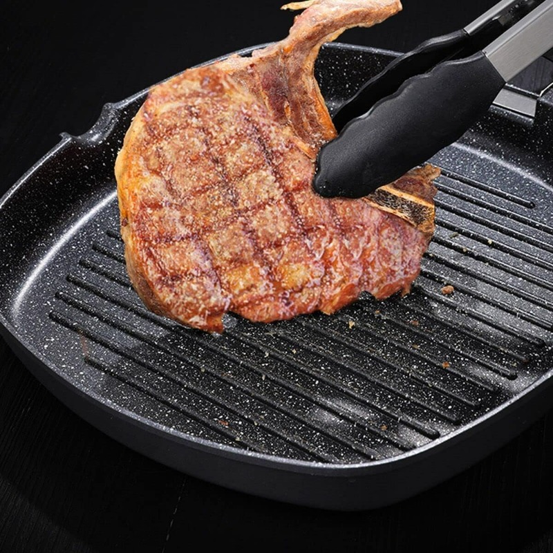Sartén cuadrada para asar carn - Skillet Cast Iron Camp reseña y precio