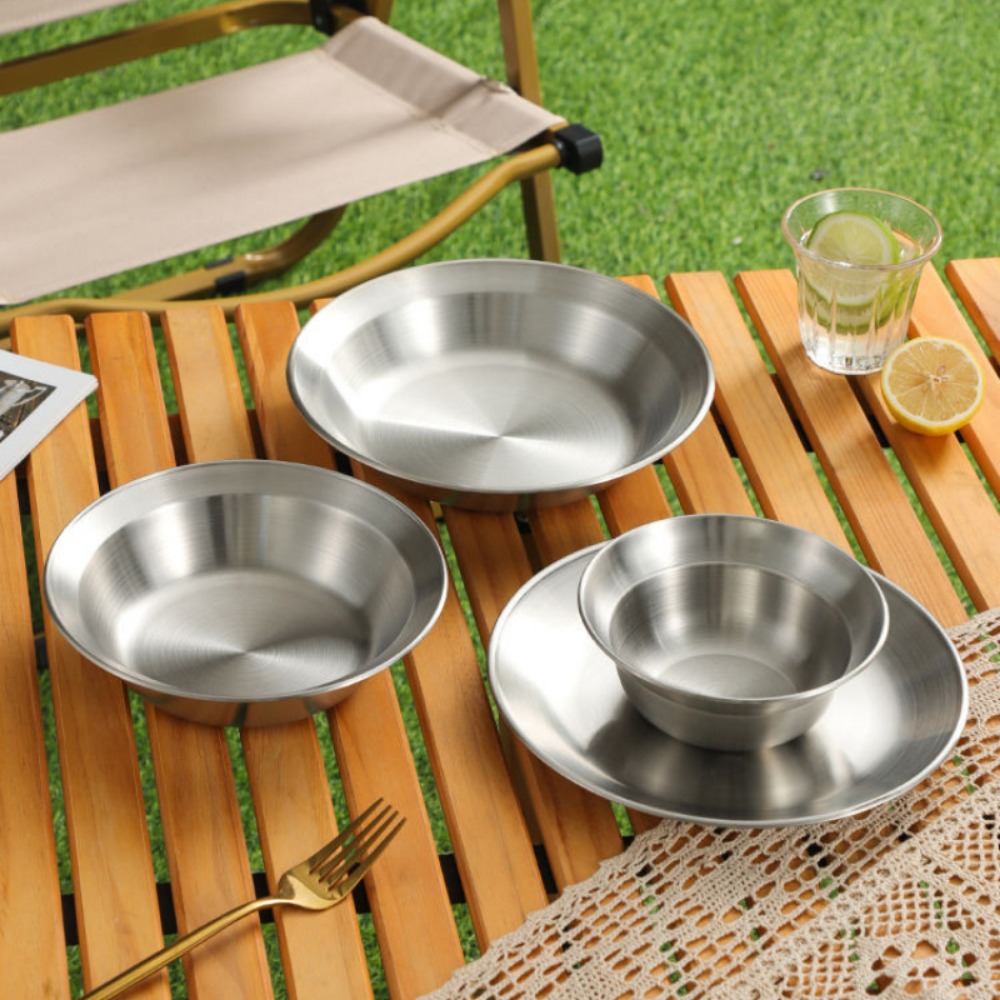 Juego de cubiertos de acero in - Camping Cooking Disc reseña y precio