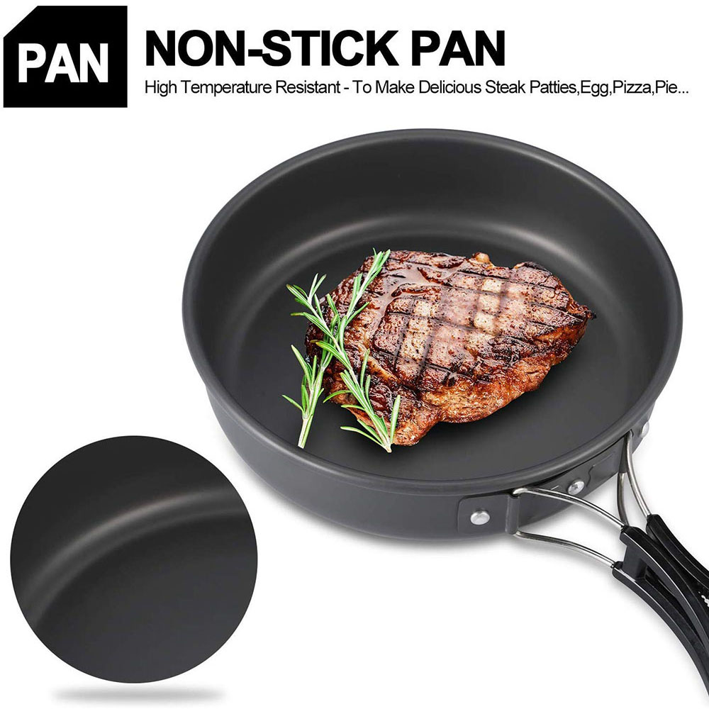 Juego de utensilios de cocina  - Camping Cooking Pot Set reseña y precio