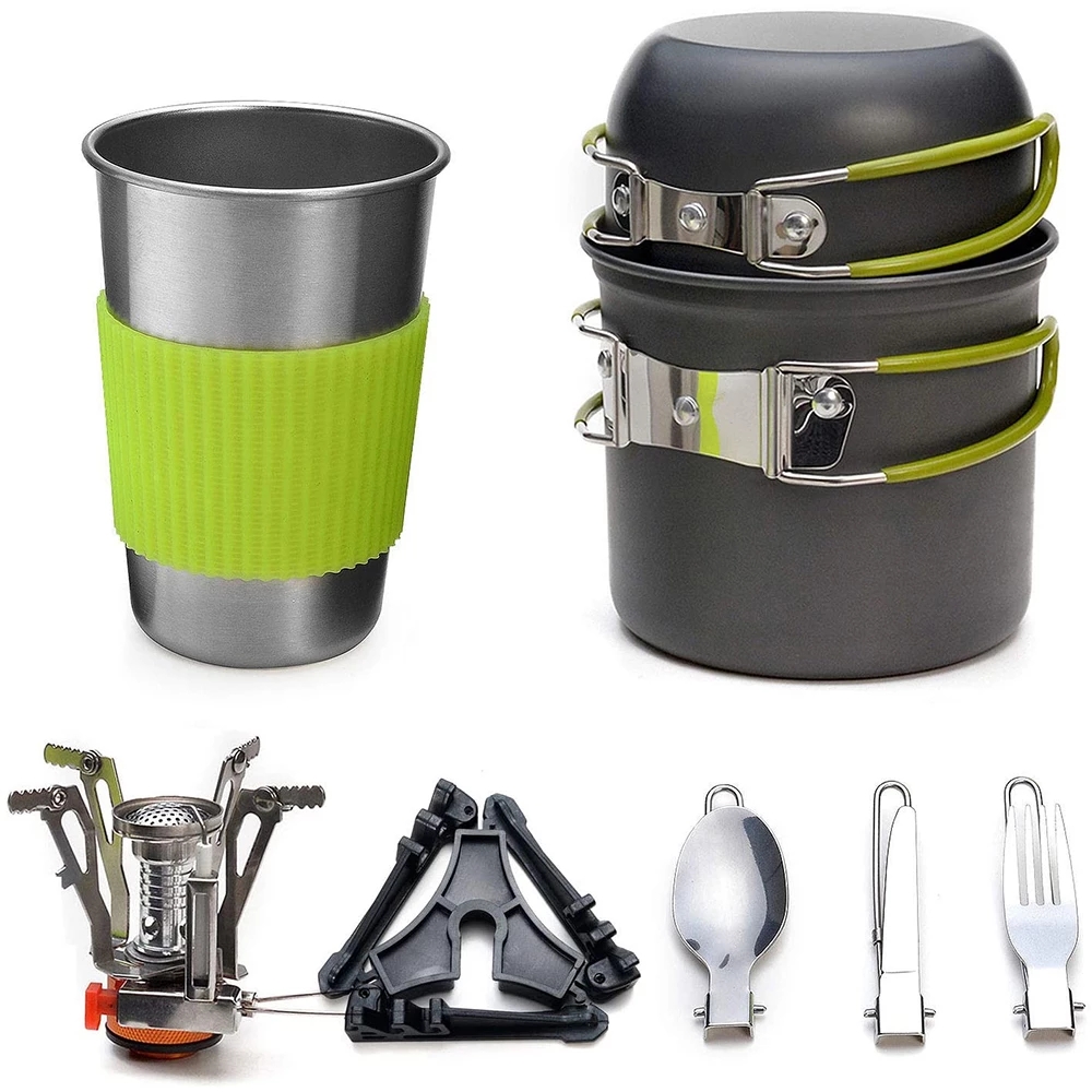 Kit de utensilios de cocina pa - Camping Cooking Pot Set reseña y precio