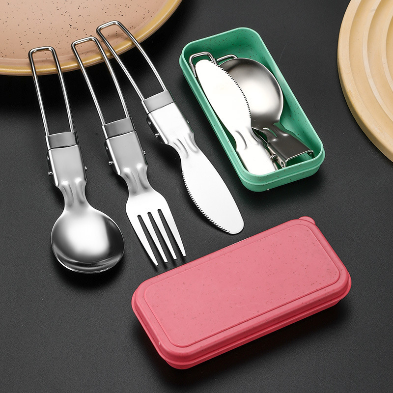 Juego de Cubiertos Portátil de - Camping Cooking Cutlery Set reseña y precio